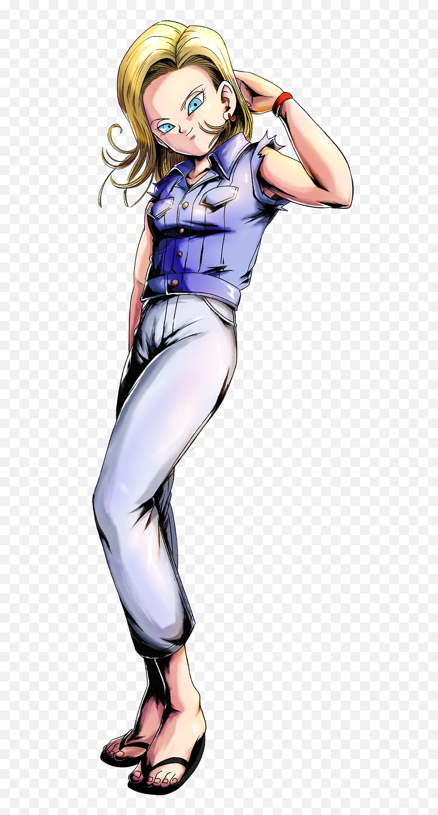 Android 18 Everyday Clothes Render - Android 18 After Buu Saga Emoji,Android 18 Png