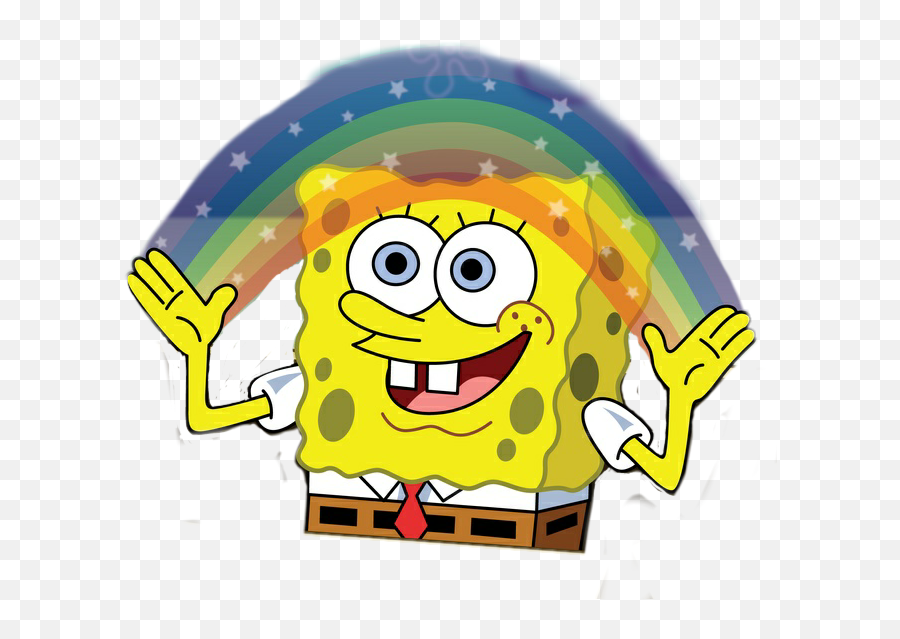 Freetoedit Spongebob Imagination Meme - Spongebob Imagination Meme Png Emoji,Meme Png