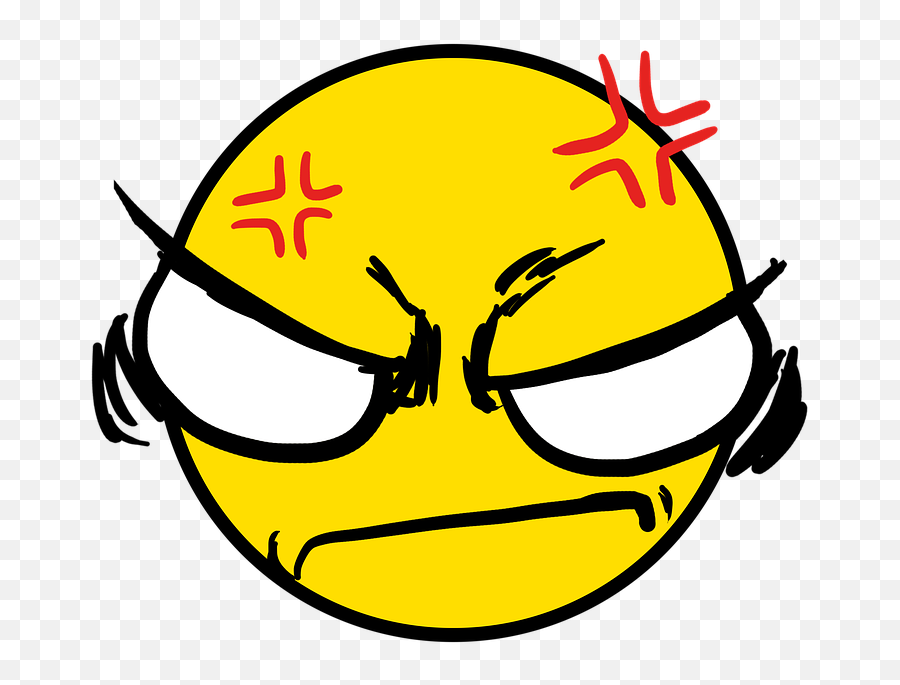 Emoji Angry Smiley - Emoticon Enojado,Mad Emoji Png