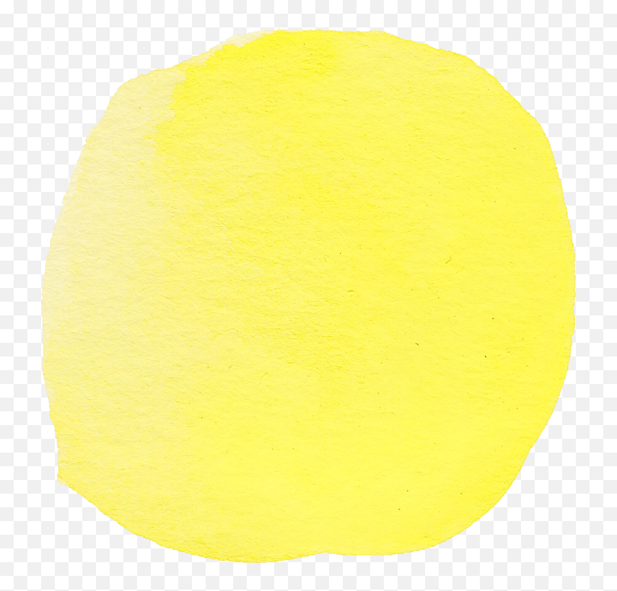 9 Yellow Watercolor Circle - Yellow Watercolor Circle Transparent Emoji,Watercolor Circle Png