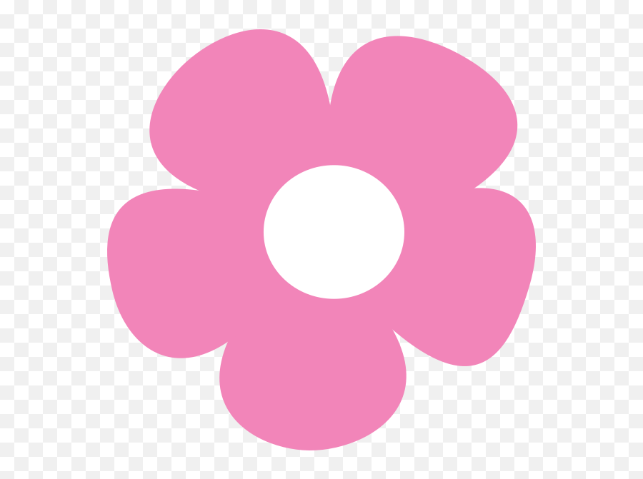 Simple Flower Rosa Clip Art At Clker - Simple Flower Clipart Simple Flower Svg Emoji,Simple Clipart