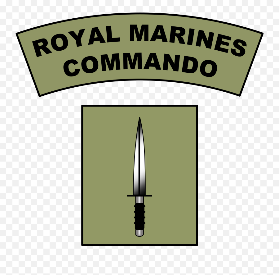 Royal Marines Commando Dagger Clipart - Badge Royal Marines Commando Emoji,Dagger Clipart
