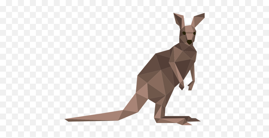 Kangaroo Tail Ear Leg Low Poly Emoji,Low Poly Logo