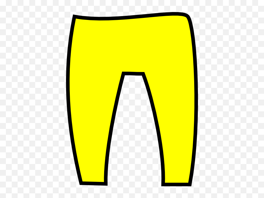 Yellow Pants Clipart - Clip Art Library Yellow Trousers Clipart Emoji,Pants Clipart