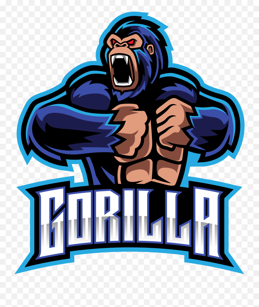 Angry Gorilla Esports Mascot Logo U2013 Graphicsfamily - Gorilla Mascot Logo Emoji,Gorilla Logo