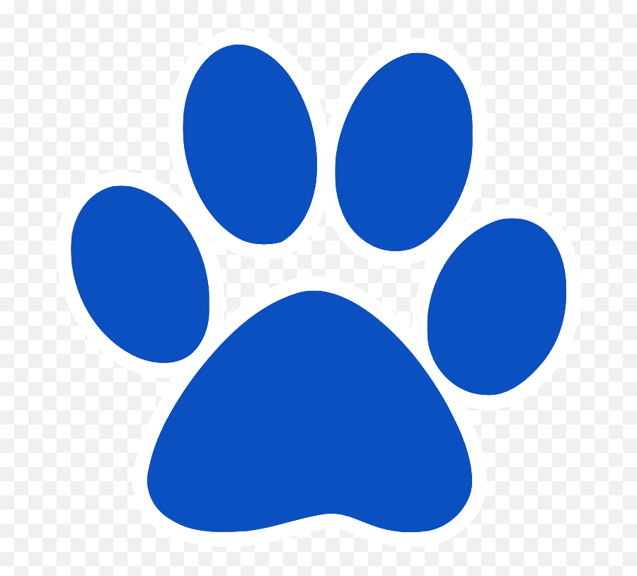 Springfield Team Home Bulldogs - Transparent Background Dog Transparent Dog Paw Blue Emoji,Dog Paw Clipart