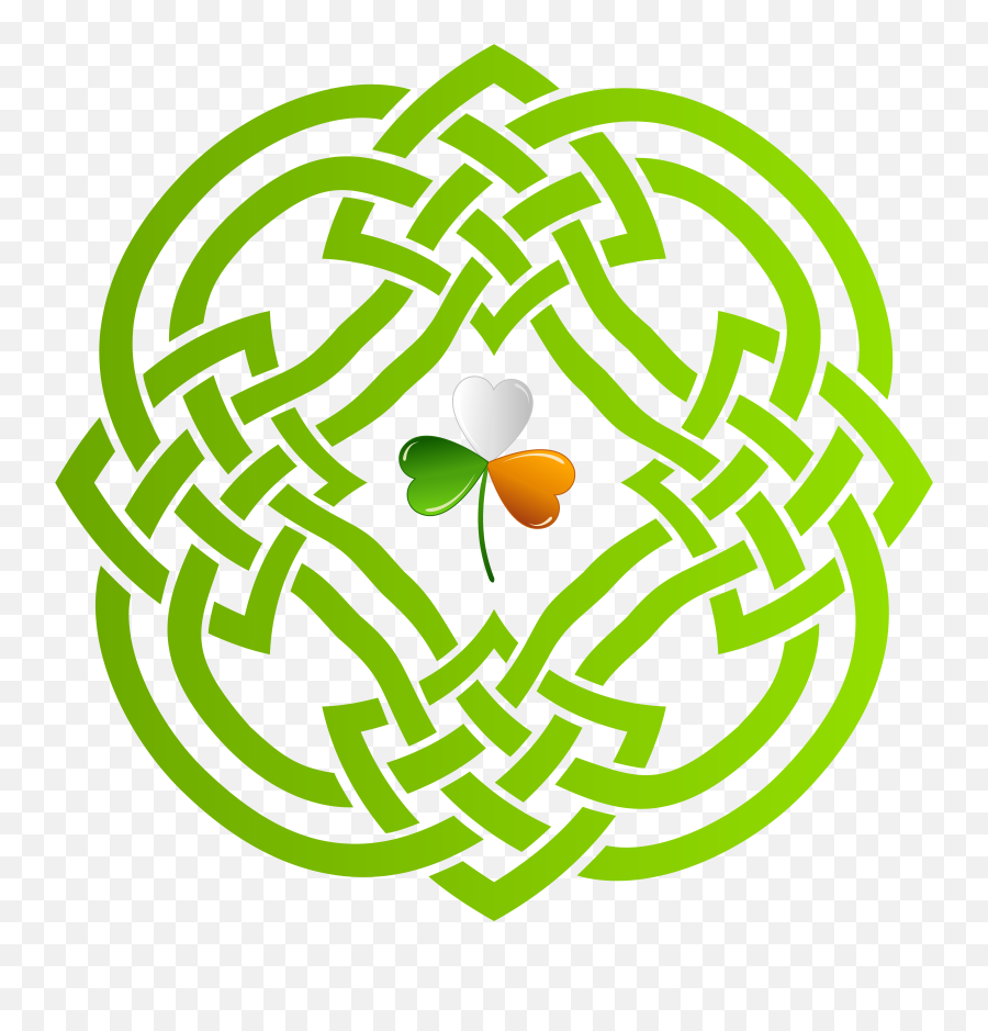 Celtic Knot Shamrock Clipart - Shamrocks Free Png Transparent Emoji,Shamrock Clipart