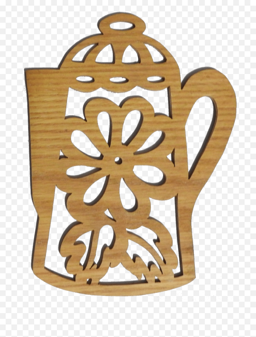 Wooden Cutout Clipart - Serveware Emoji,Teapot Clipart