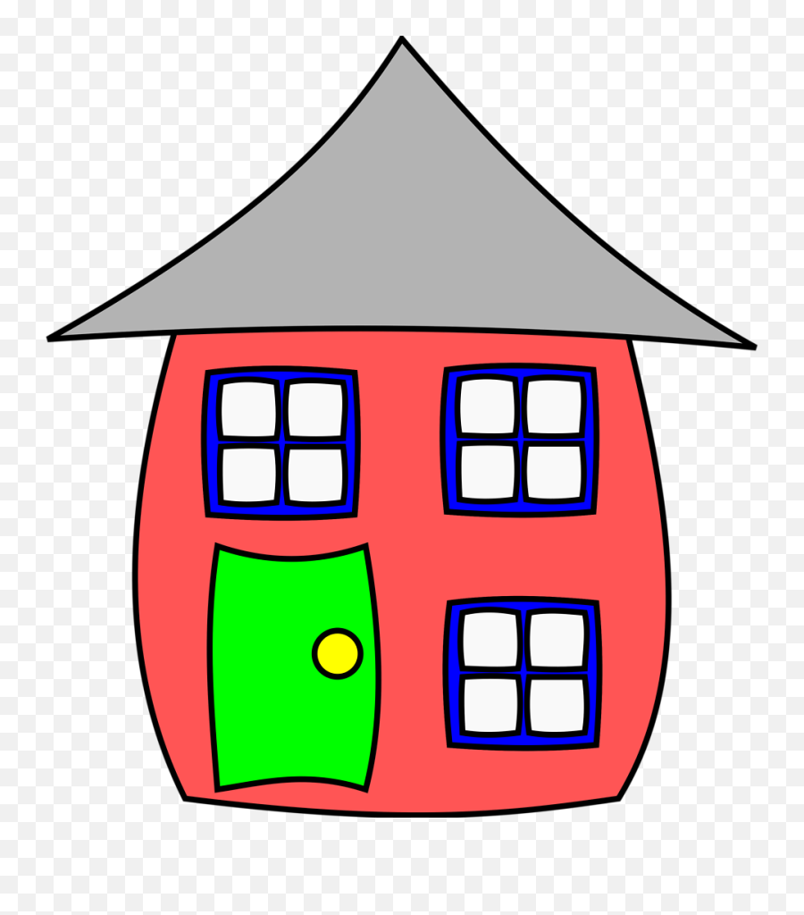 Best House Clipart - Simple Cartoon House Emoji,House Clipart