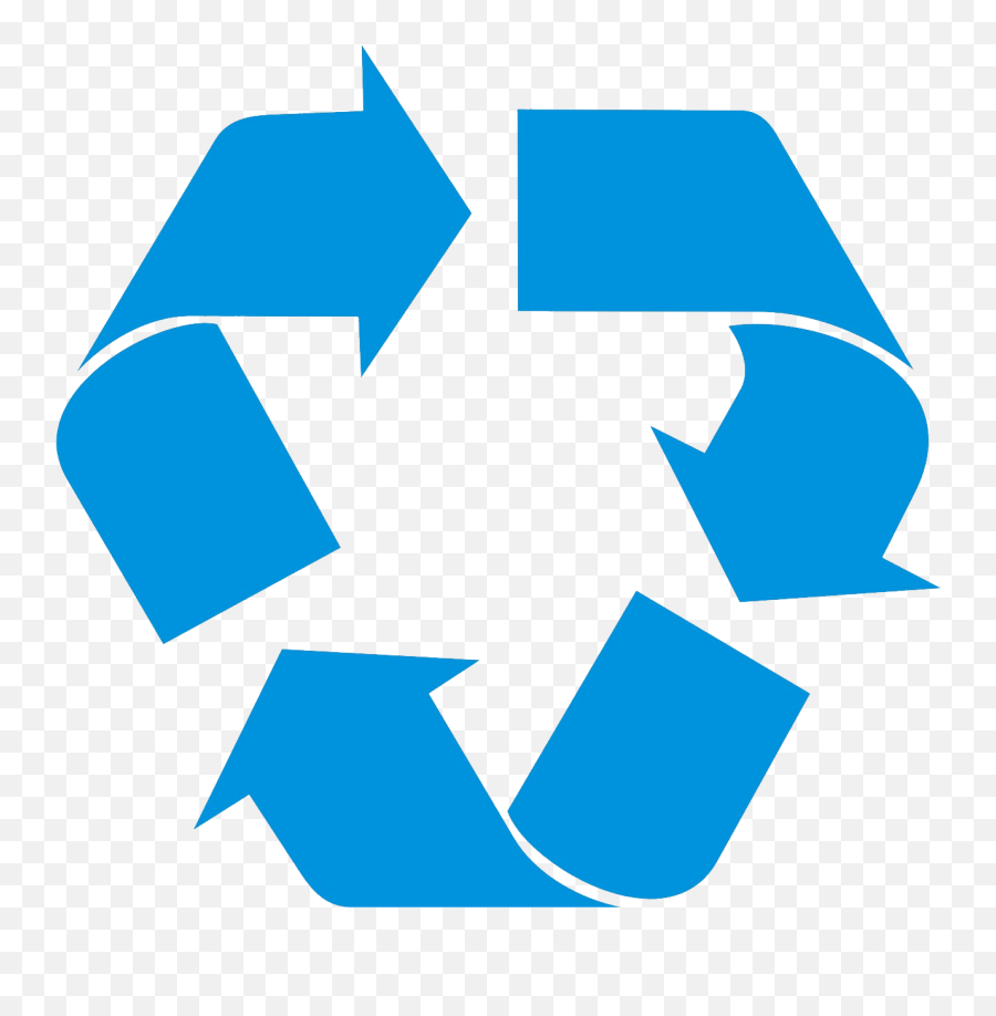 Recycle Png Pic - Recycle Logo Png Blue Emoji,Recycle Png