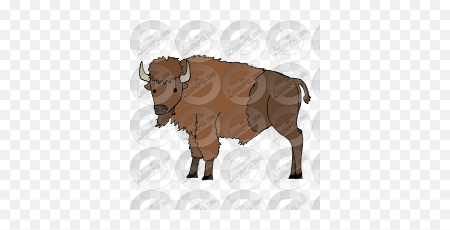 Buffalo Picture For Classroom Therapy - Ox Emoji,Bison Clipart