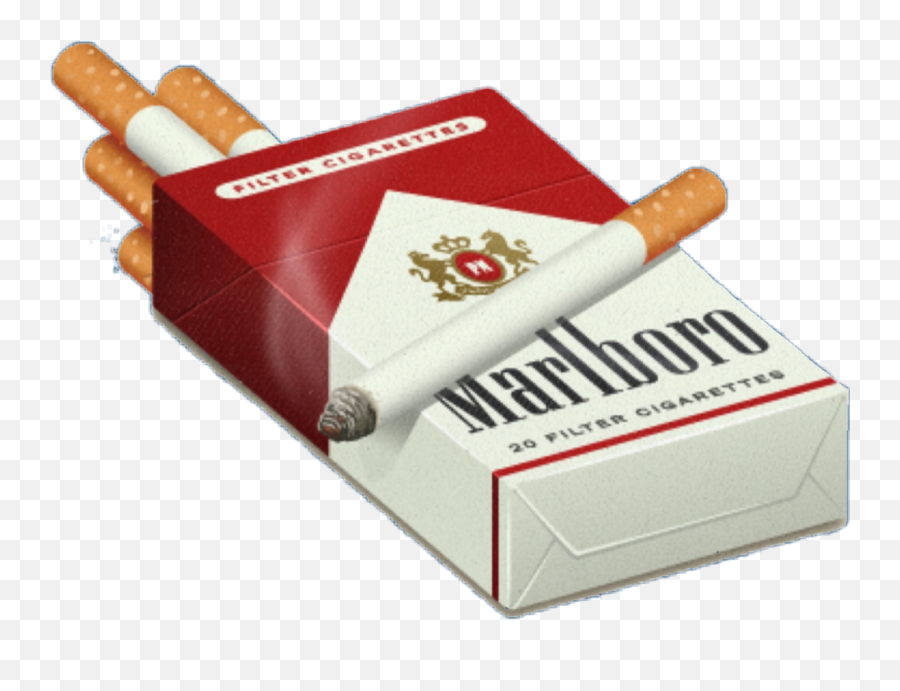 Cigarettes Cigarette Malboro Sticker - Cigarette Sticker Emoji,Cigarettes Png