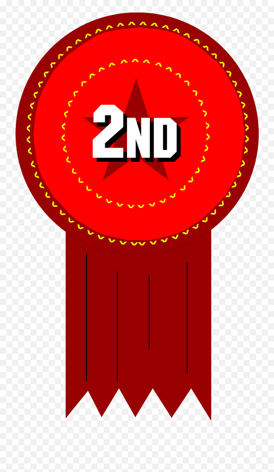 Second Place Ribbon Clip Art Png Image - Transparent 2nd Place Ribbon Png Emoji,Awards Clipart