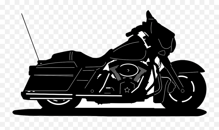 Motorcycle Clipart Street Glide - Harley Davidson Street Harley Street Glide Silhouette Emoji,Motorcycle Clipart