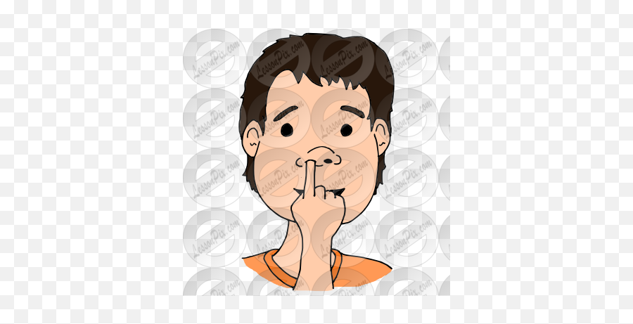 Pick Nose Picture For Classroom Therapy Use - Great Pick For Adult Emoji,Pick Clipart