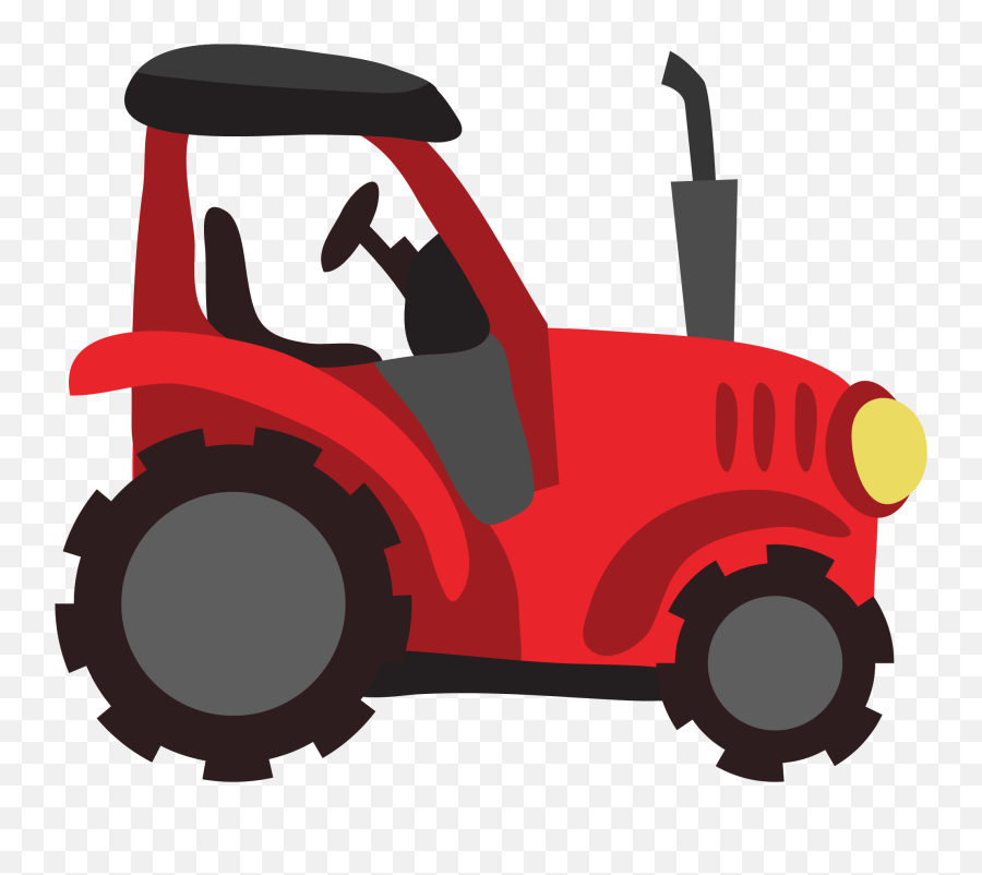 Download Tractor Clipart Red Farm - Farm Tractor Red Tractor Clipart Emoji,Tractor Clipart