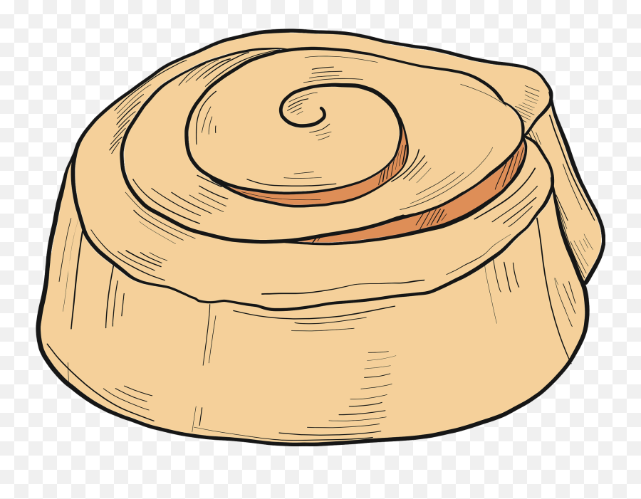 Cinnamon Roll Clipart - Sketch Emoji,Cinnamon Clipart