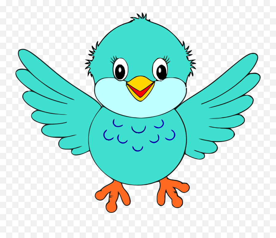 Download Bird Clipart Little Blue Bird - Bird Clipart Emoji,Bird Clipart