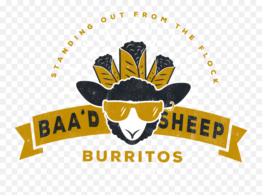 Baau0027d Sheep Burritos Standing Out From The Flock Emoji,Burrito Logo