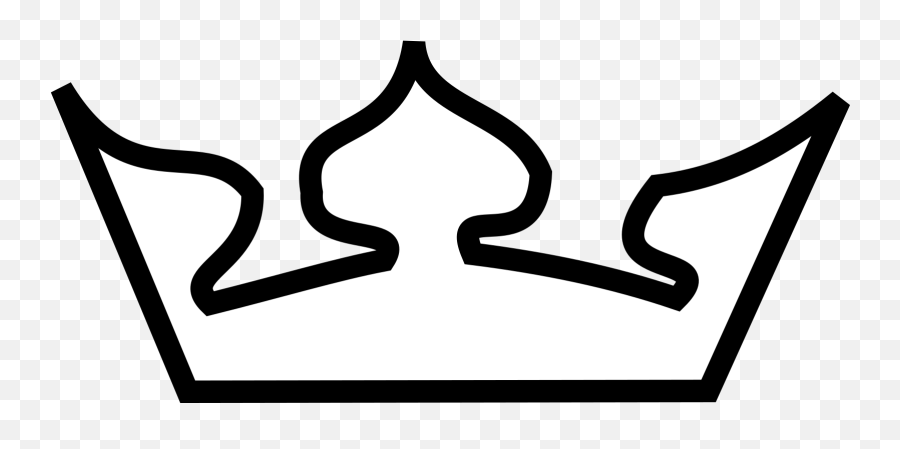 Crown Outline Image - Simple Crown Outlines Emoji,Crown Clipart Black And White