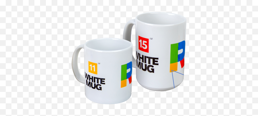 Mugs - Rainbow Print Emoji,White Mug Png