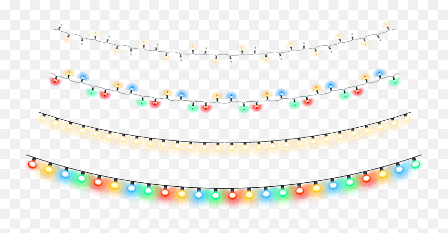Christmas Lights - Dot Emoji,String Lights Png