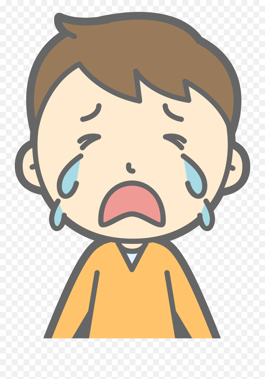 Crying Clipart Tear Crying Tear - Crying Boy Clipart Emoji,Crying Clipart