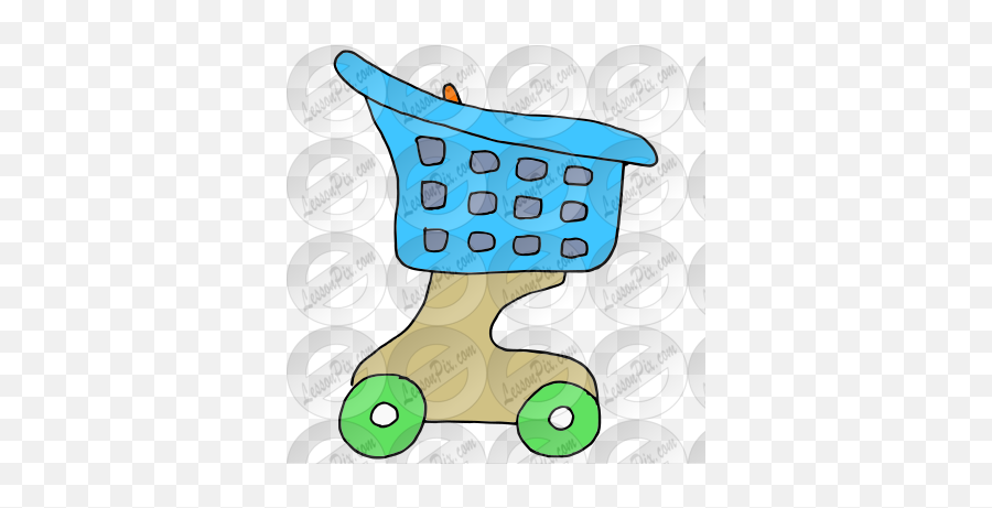 Shopping Cart Picture For Classroom Therapy Use - Great Dot Emoji,Shopping Cart Clipart