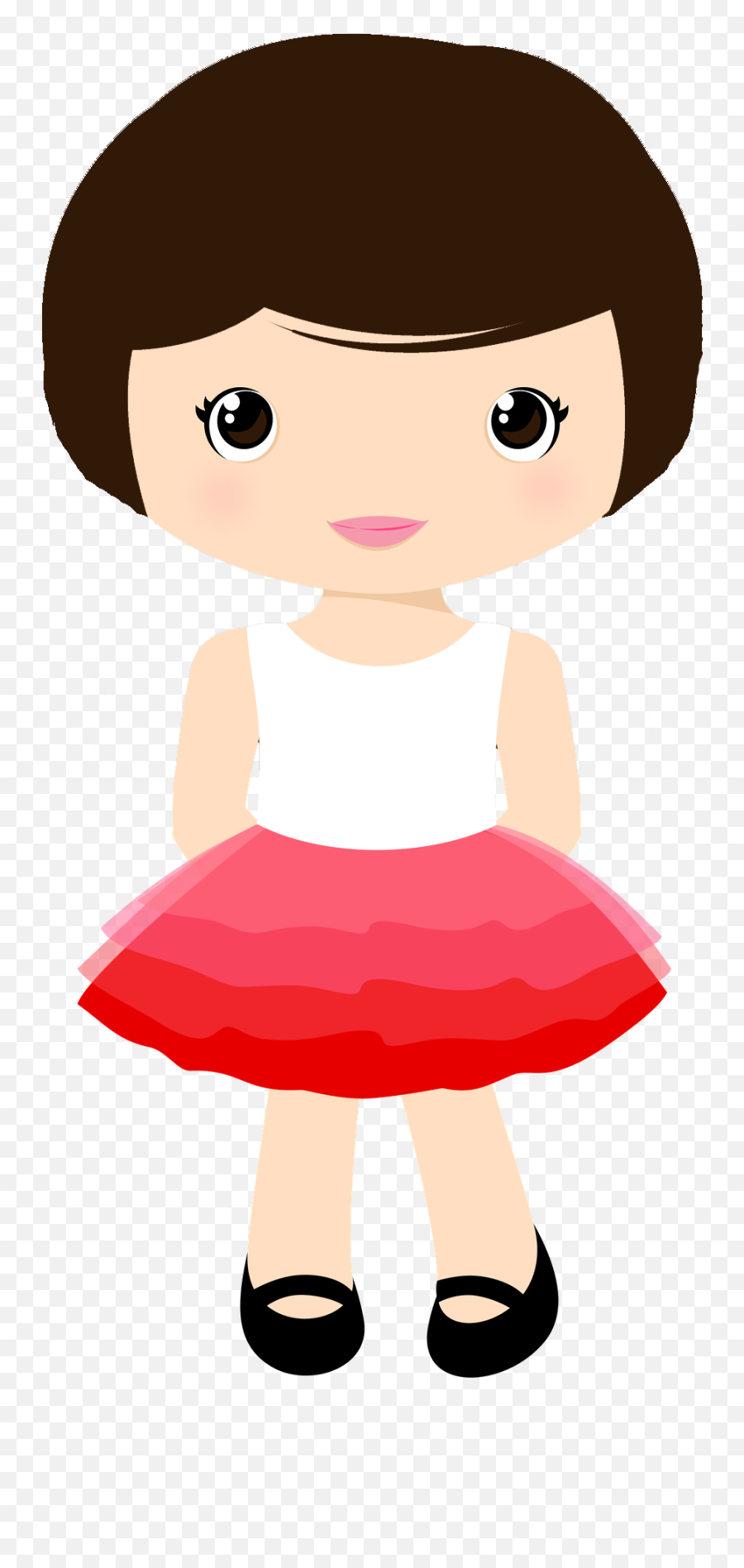 Skirt Clipart - Little Girl Clipart Png Emoji,Skirt Clipart