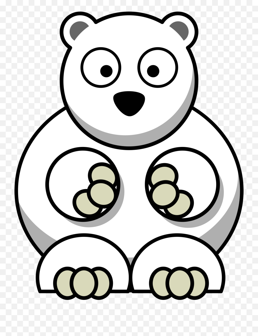 Download Cartoon Polar Bear Png - Transparent Cartoon Polar Bear Emoji,Polar Bear Png