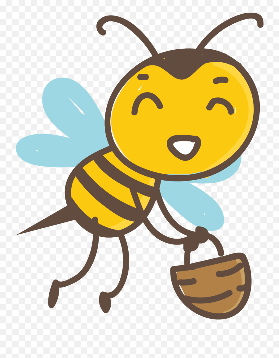 Honey Bee Hornet Euclidean Vector - Honey Bee Hornet Bee Rtransparents Background Cartoon Emoji,Hornet Clipart