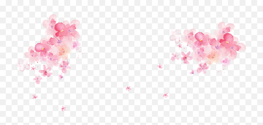 Download Pink Painting Flower Desktop Wallpaper Flowers - Flower Emoji,Pink Flowers Png