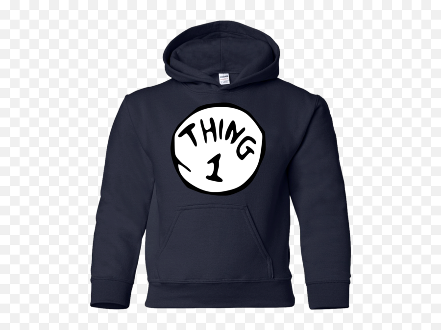Thing 1 Dr Suess Youth Shirt Hoodie - Thing 1 Emoji,Thing 1 Logo