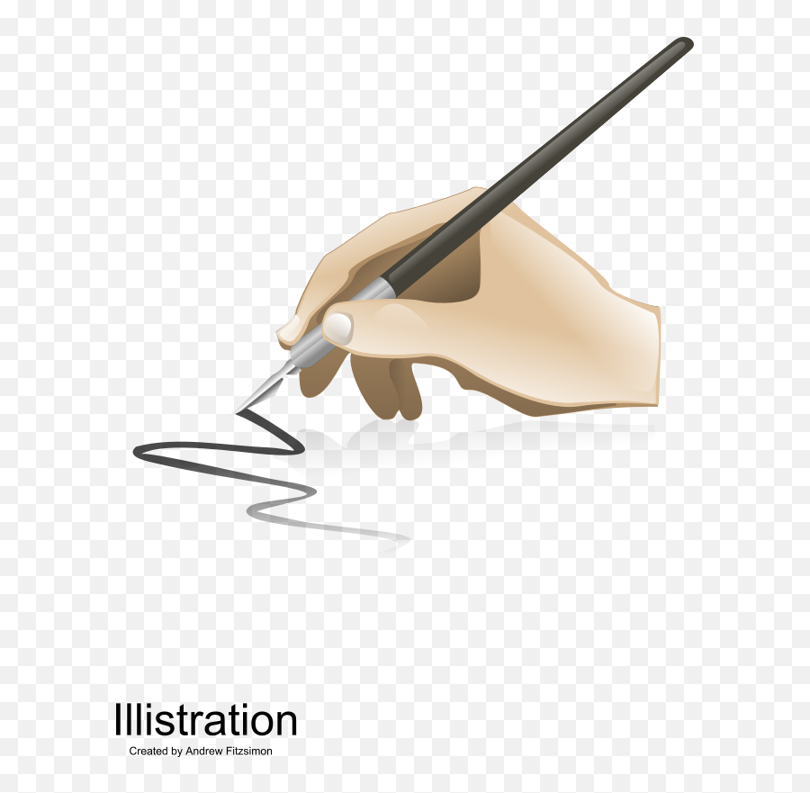 Clipart - Calligraphy Hand Painting Clip Art Transparent Clipart Pen In Hand Png Emoji,People Holding Hands Clipart