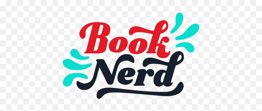 Book Nerd Lettering - Language Emoji,Nerd Png