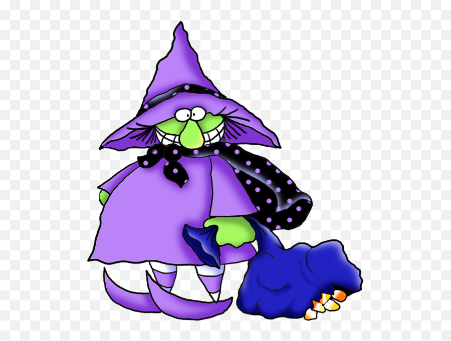 Funny Halloween Clipart Free - Funny Witch Clipart Emoji,Halloween Clipart