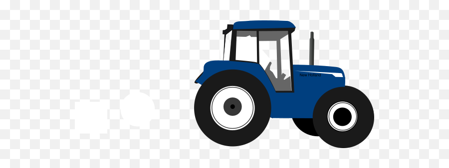 Tractor Blue Clip Art At Clker - Tractor New Holland Dibujo Emoji,Tractor Clipart