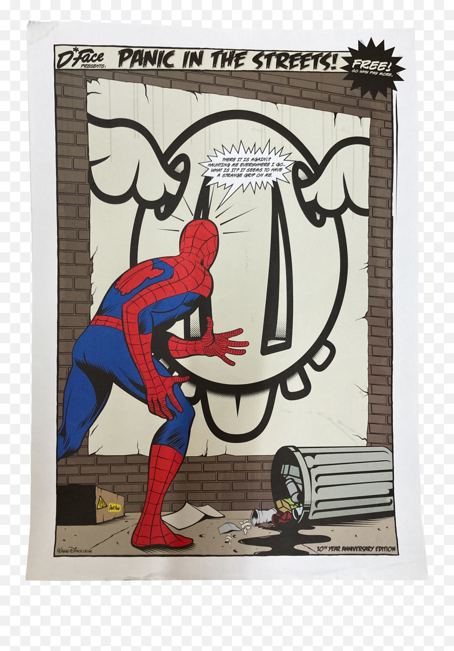 Dface Spiderman Poster 2010 - Storm Artifacts D Face Print Emoji,Spiderman Face Png