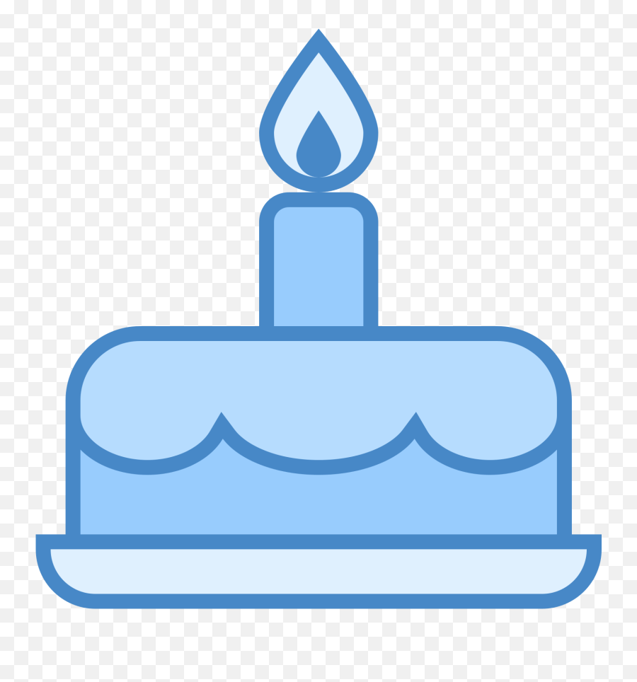 Birthday Cake Icon Png - Birthday Cake Facebook Icon Birthday Blue Cake Clipart Emoji,Facebook Icon Png