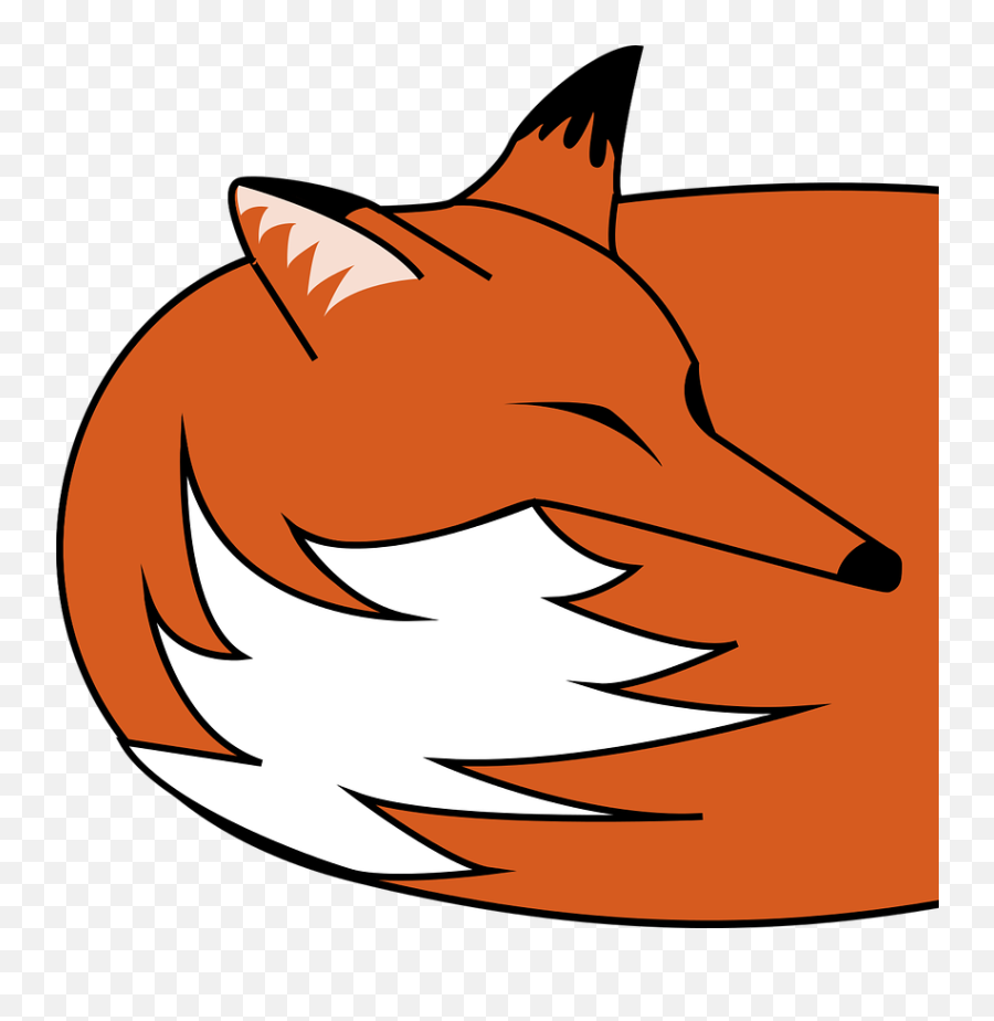 Sparfuchsveganer - Fox Sleeping Clipart Png Transparent Png Fox Sleeping With No Background Emoji,Fox Mccloud Png