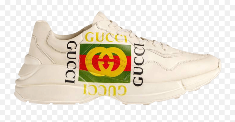 Dzelzceš Bikses Socioloija Rhyton Gucci Logo Leather Sneaker Price - Gucci Shoes Rhyton Emoji,Gucci Logo Png