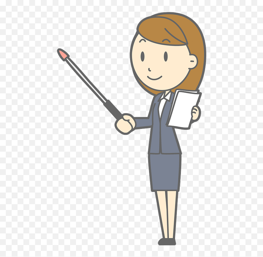 Businesswoman Is Doing A Emoji,Presentation Clipart