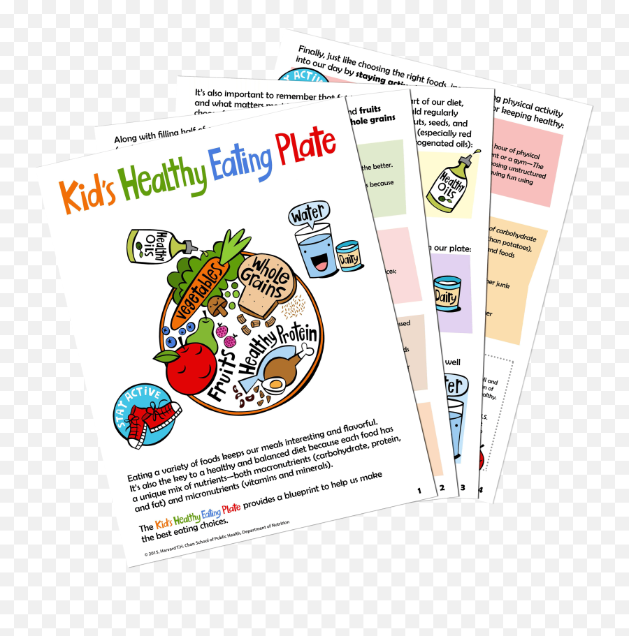 Kidu0027s Healthy Eating Plate The Nutrition Source Harvard Emoji,Healthy Food Png