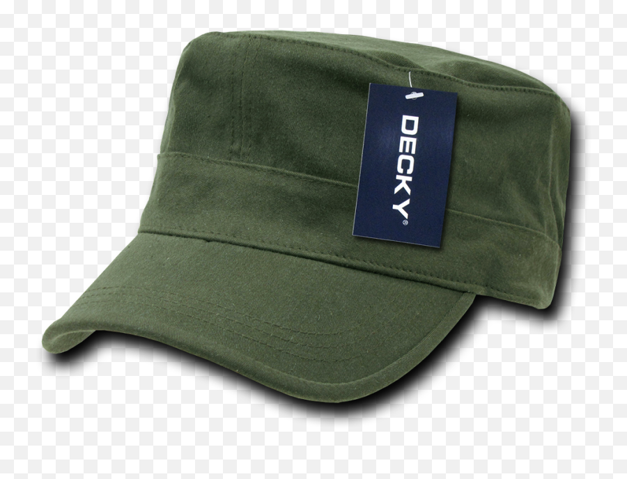 Decky Flex Cadet Flat Top Cotton Military Army Cap Caps Hat Hats For Men Women Olive Emoji,Army Hat Png