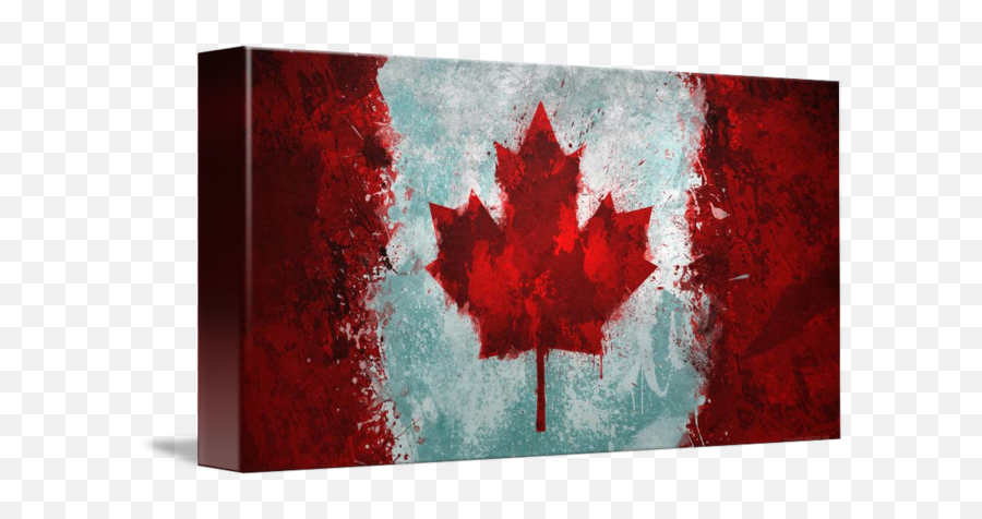 Canadian Flag Grunge By Garyck Arntzen Emoji,Canadian Flag Transparent