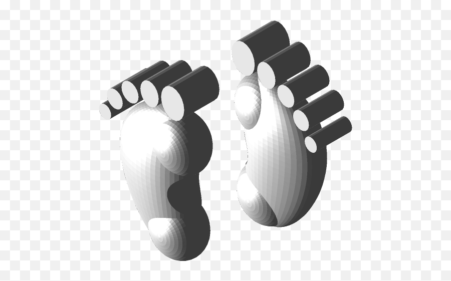 Baby Feet 3d Cad Model Library Grabcad Emoji,Baby Foot Png