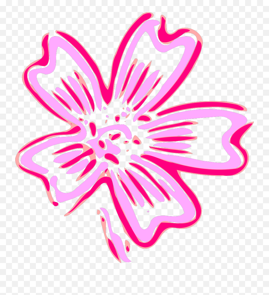 Pink Flower Png Svg Clip Art For Web - Download Clip Art Girly Emoji,Pink Flower Png
