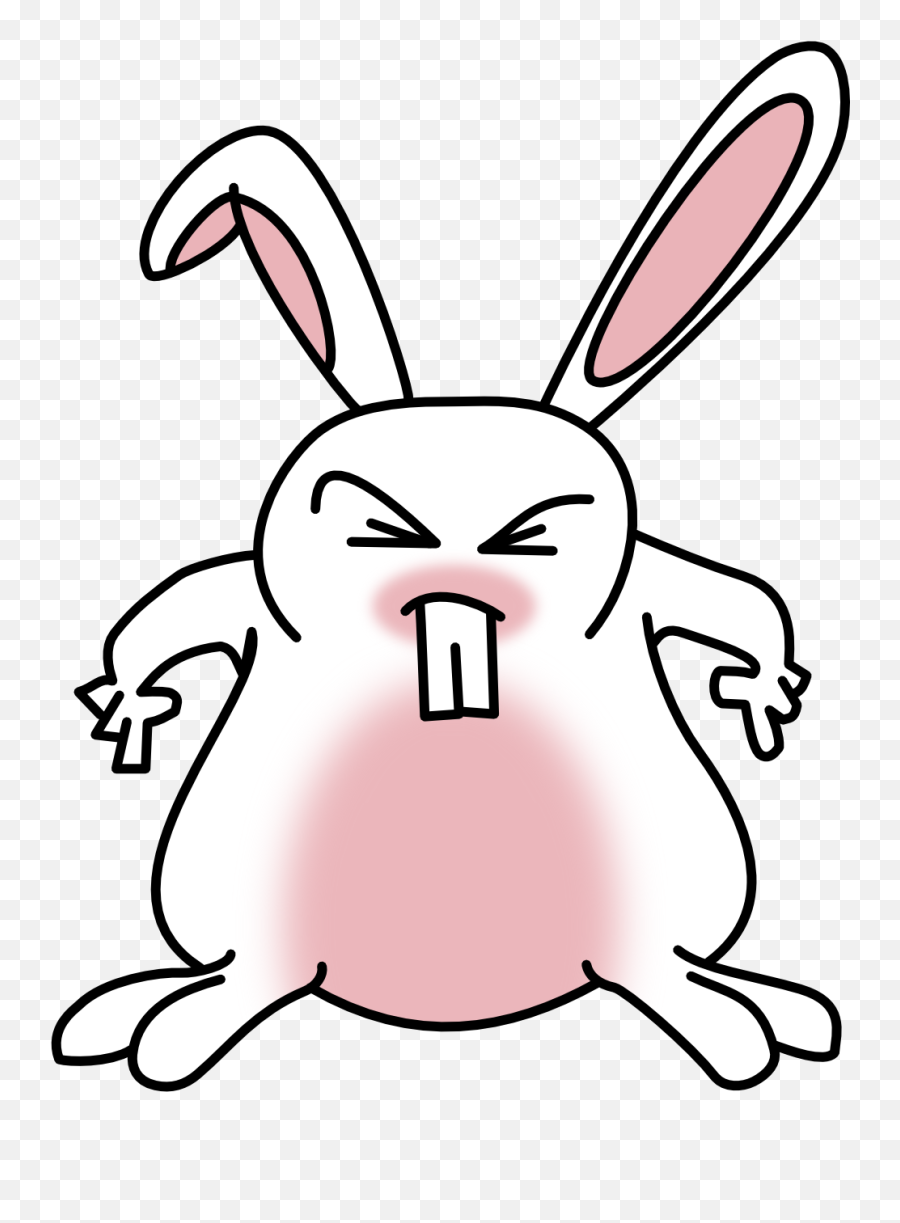 Free Funny Bunny Cliparts Download Free Clip Art Free Clip - Mad Easter Bunny Clip Art Emoji,Bunny Clipart