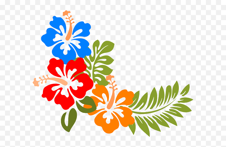 Hibiscus Hawaii Flowers Tropical - Hawaiian Flower Png Emoji,Hawaiian Flower Clipart