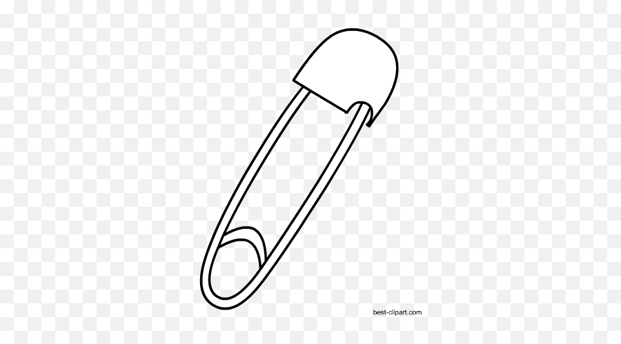 Singer Professional Style Safety Pins - Pin Black And White Png Emoji,Pin Clipart